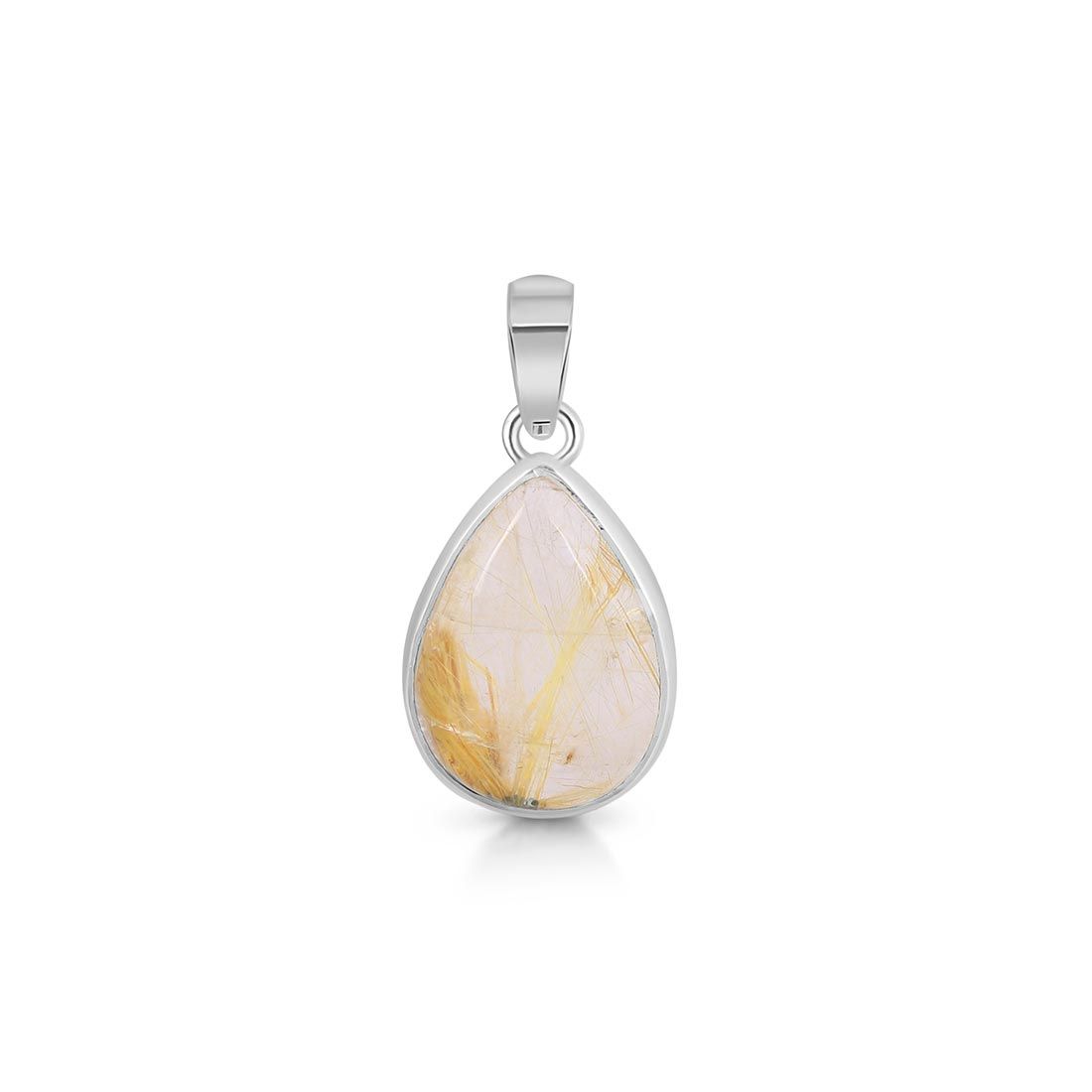 Golden Rutile Pendant-(GDR-P-9.)